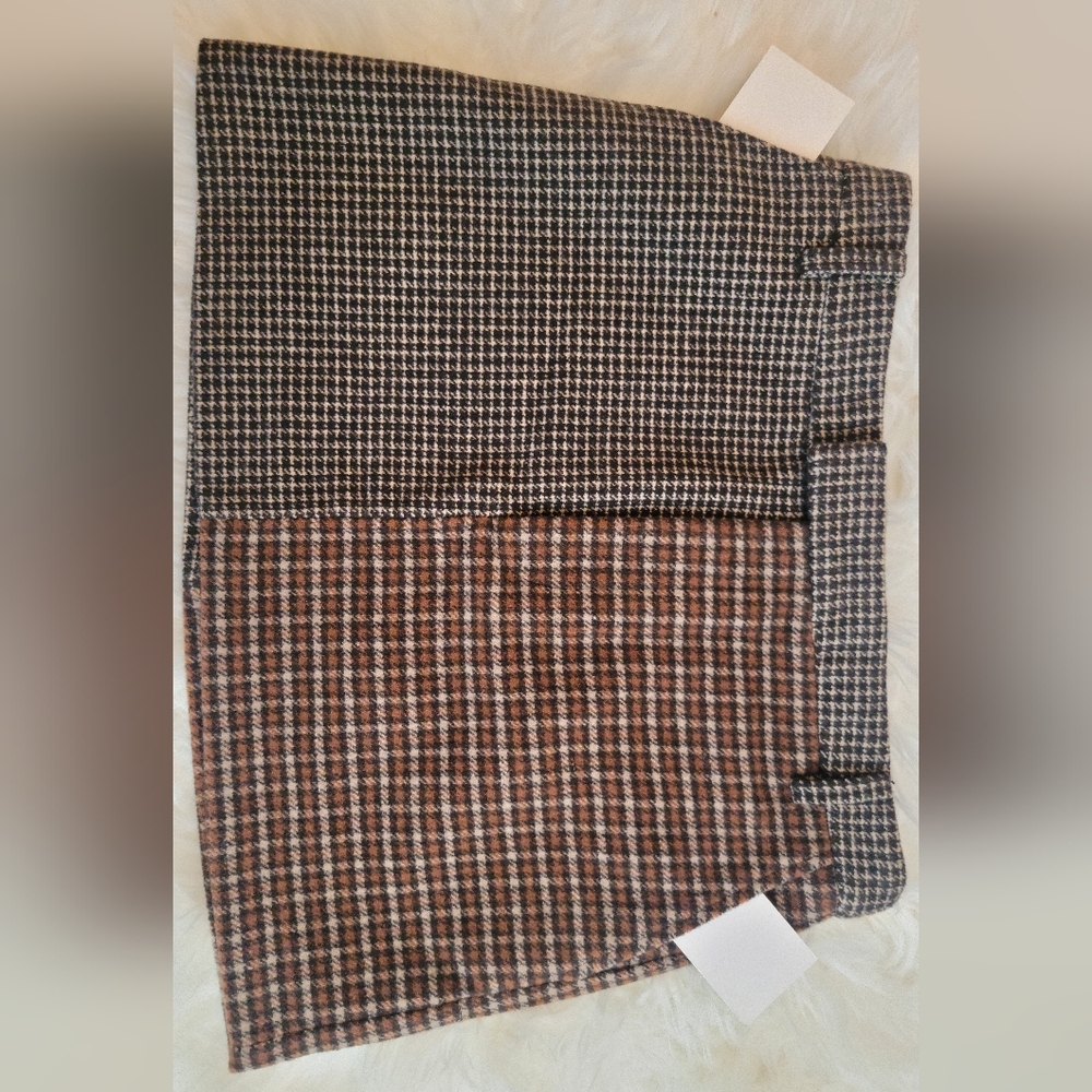 NWT Rails Prim Mixed Check Fall Miniskirt - Picture 9 of 15